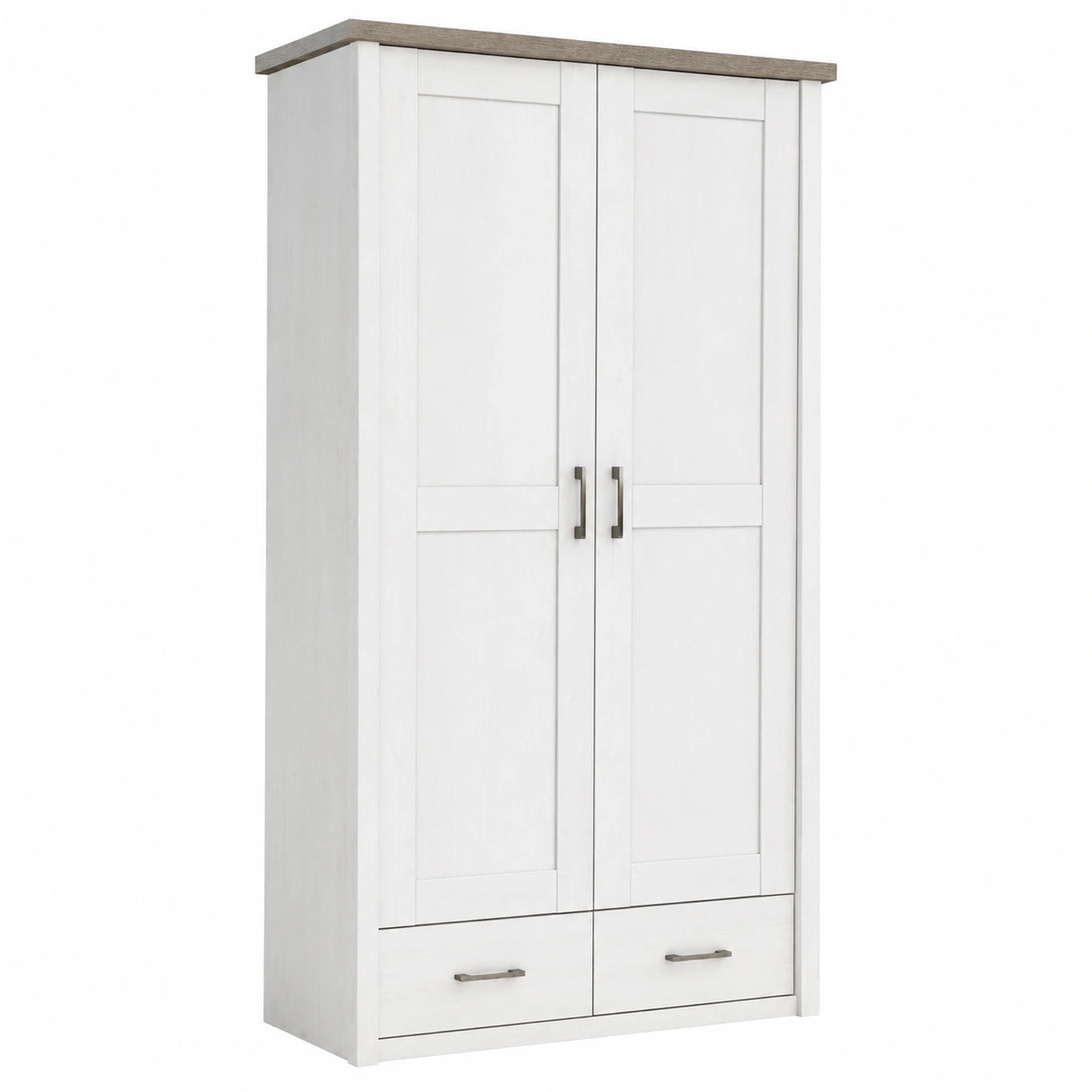 Kleiderschrank – 106 × 201 × 55 cm, mit Stauraum, mit mehreren Türen