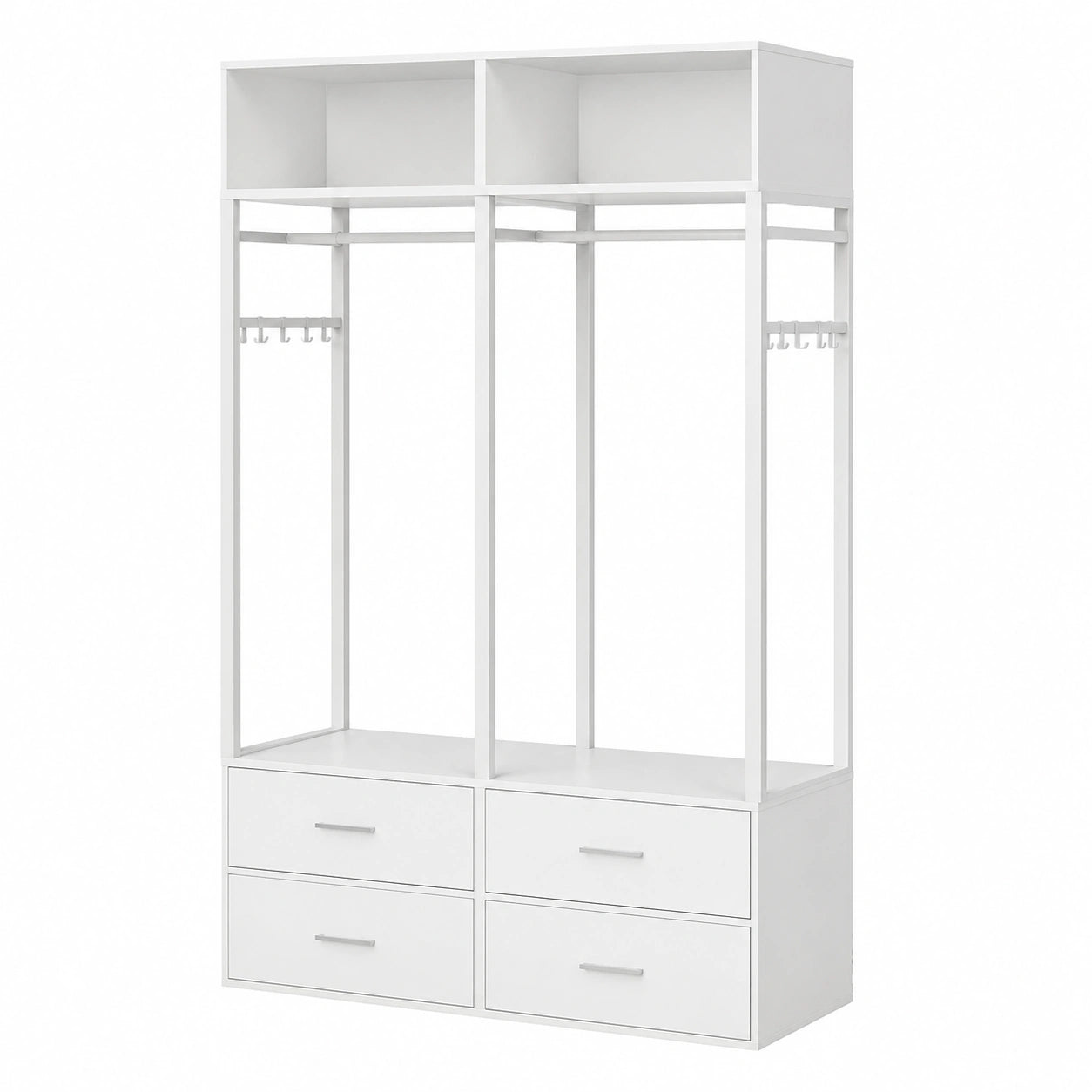 Kleiderschrank – 100 × 43 × 185 cm, moderner Stil, mit Ablagen, für Schlafzimmer