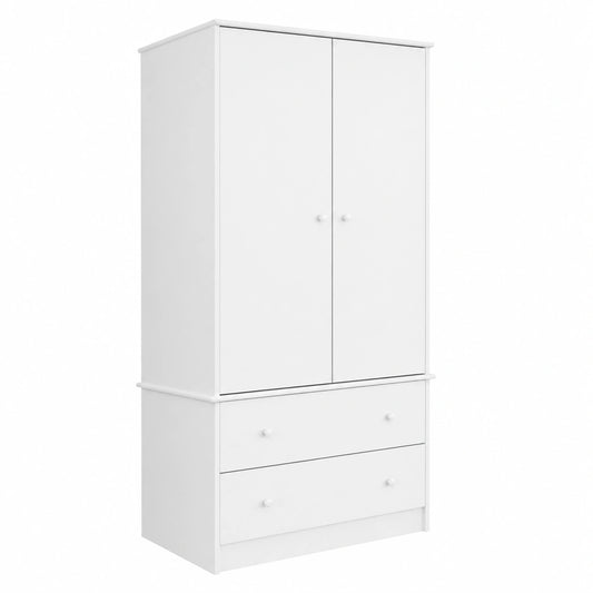 Kleiderschrank – mit Schubladen, aus Massivholz und Kiefernholz