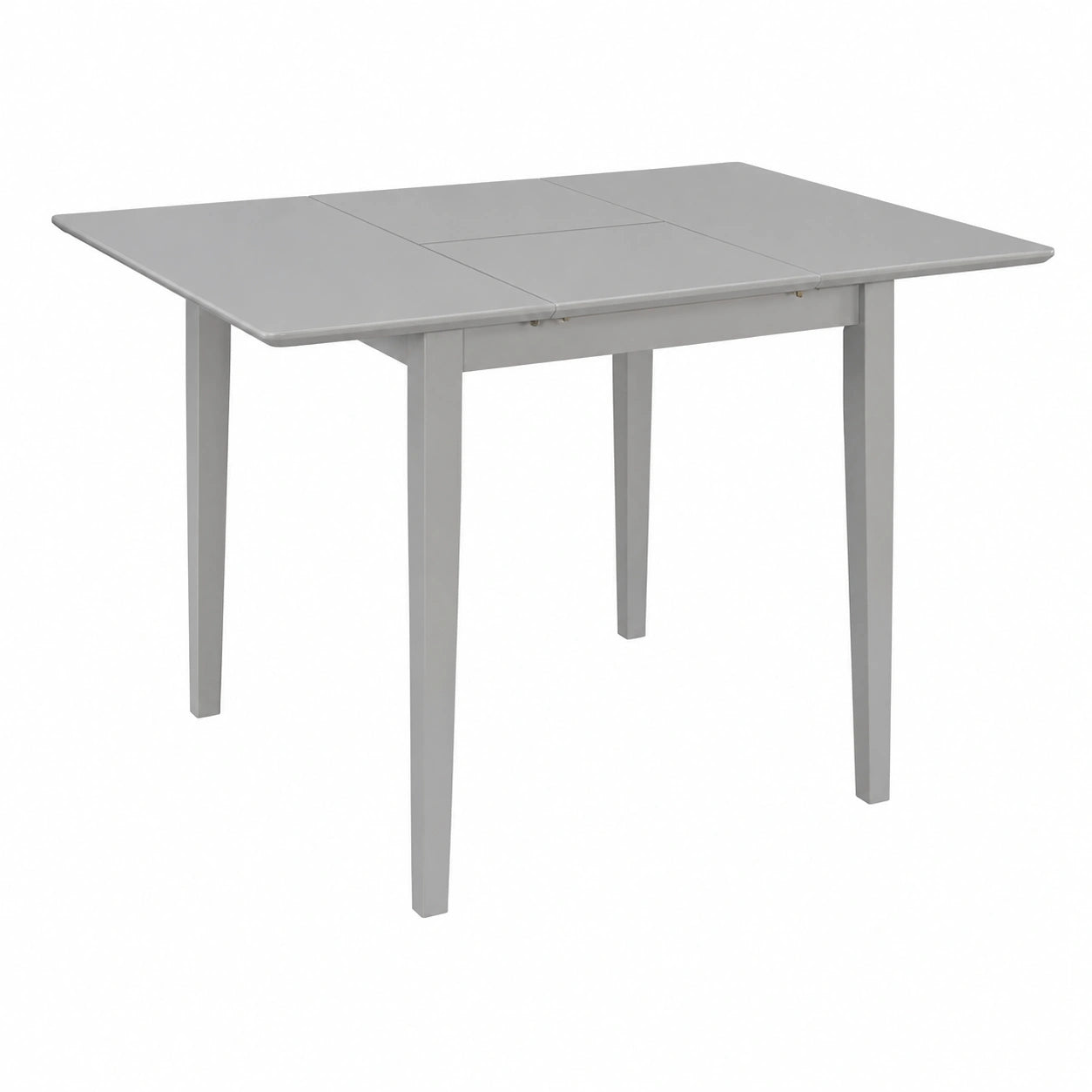 Esstisch – 120 cm, ausziehbar, aus Massivholz und MDF, Grau, für Esszimmer und Küche