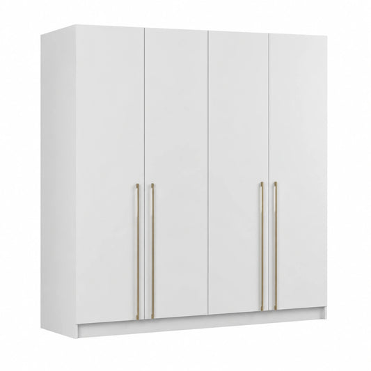Drehtürenschrank – 57 × 200 × 210 cm, mit Stauraum, mit mehreren Türen, mit Ablagen, für Schlafzimmer