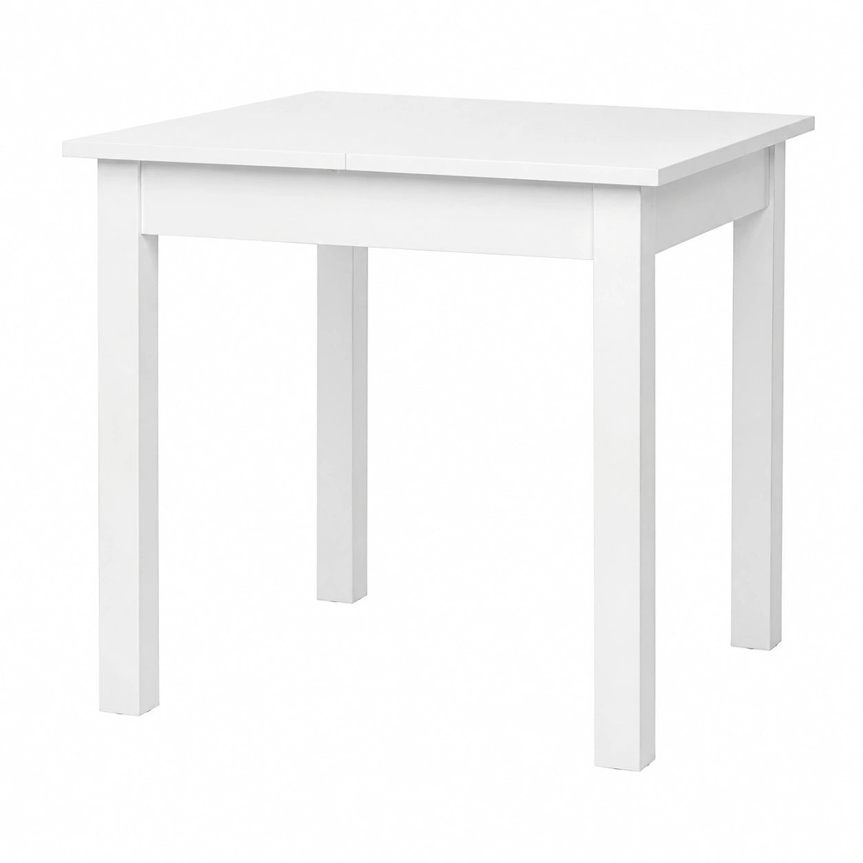 Esstisch – 80 × 80 cm, moderner Stil, ausziehbar, aus Holzwerkstoff