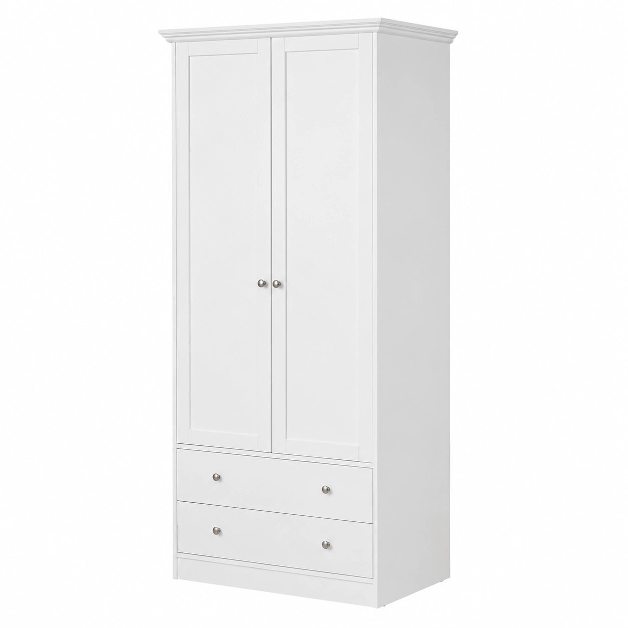 Drehtürenschrank – Landhausstil, höhenverstellbar, mit mehreren Türen, aus Holzwerkstoff