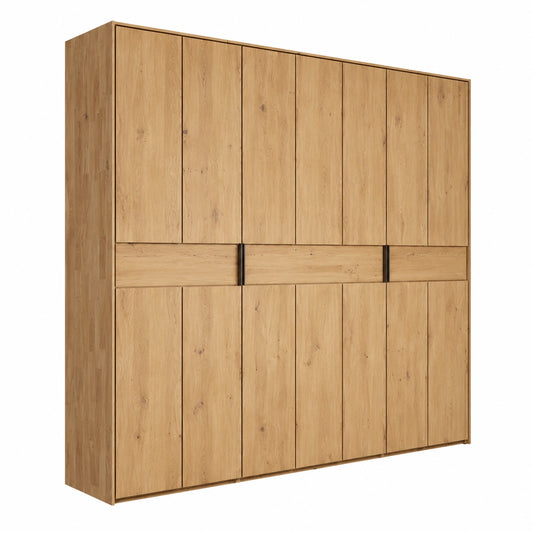 Kleiderschrank – 206 cm, Landhausstil, aus Eichenholz