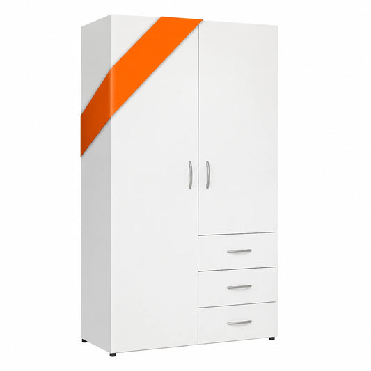 Kleiderschrank – 101 × 176 × 51 cm, mit mehreren Türen, für Schlafzimmer