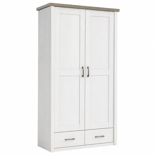 Kleiderschrank – 106 × 201 × 55 cm, mit Stauraum, mit mehreren Türen
