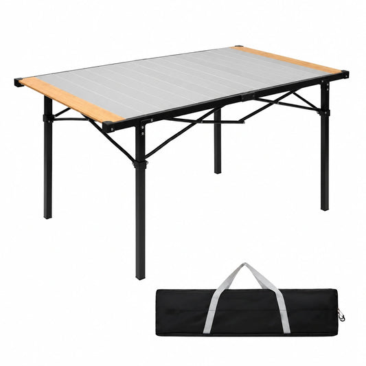 Campingtisch – für 4–8 Personen, klappbar, mit Rollen