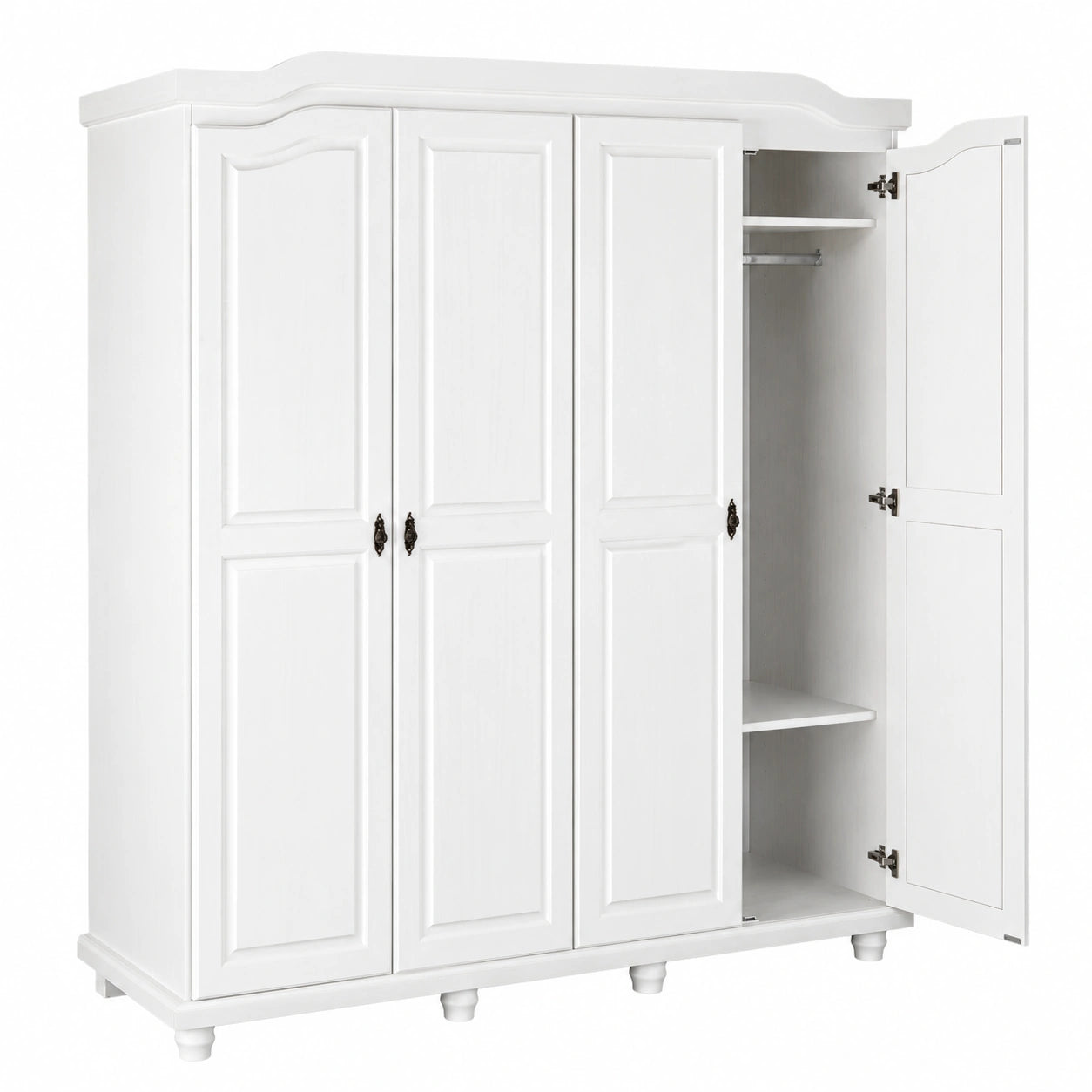 Kleiderschrank – Landhausstil, mit mehreren Türen, aus Kiefernholz