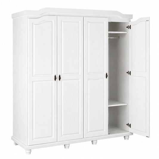 Kleiderschrank – Landhausstil, mit mehreren Türen, aus Kiefernholz