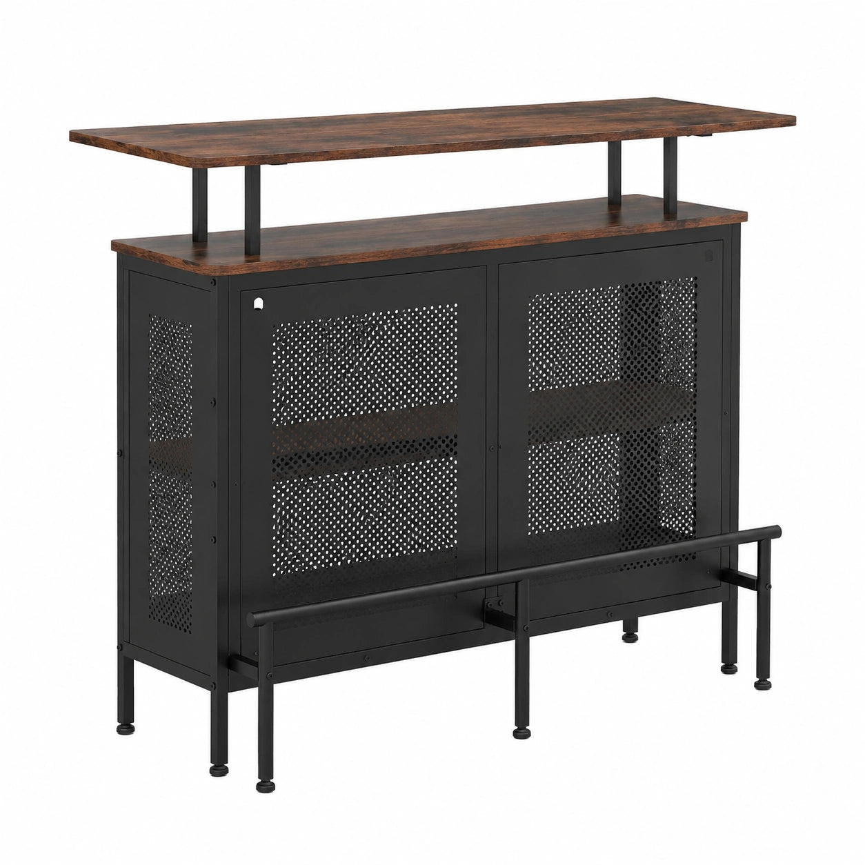 Bartisch – 120 × 50 × 106,5 cm, mit Stauraum, für Küche