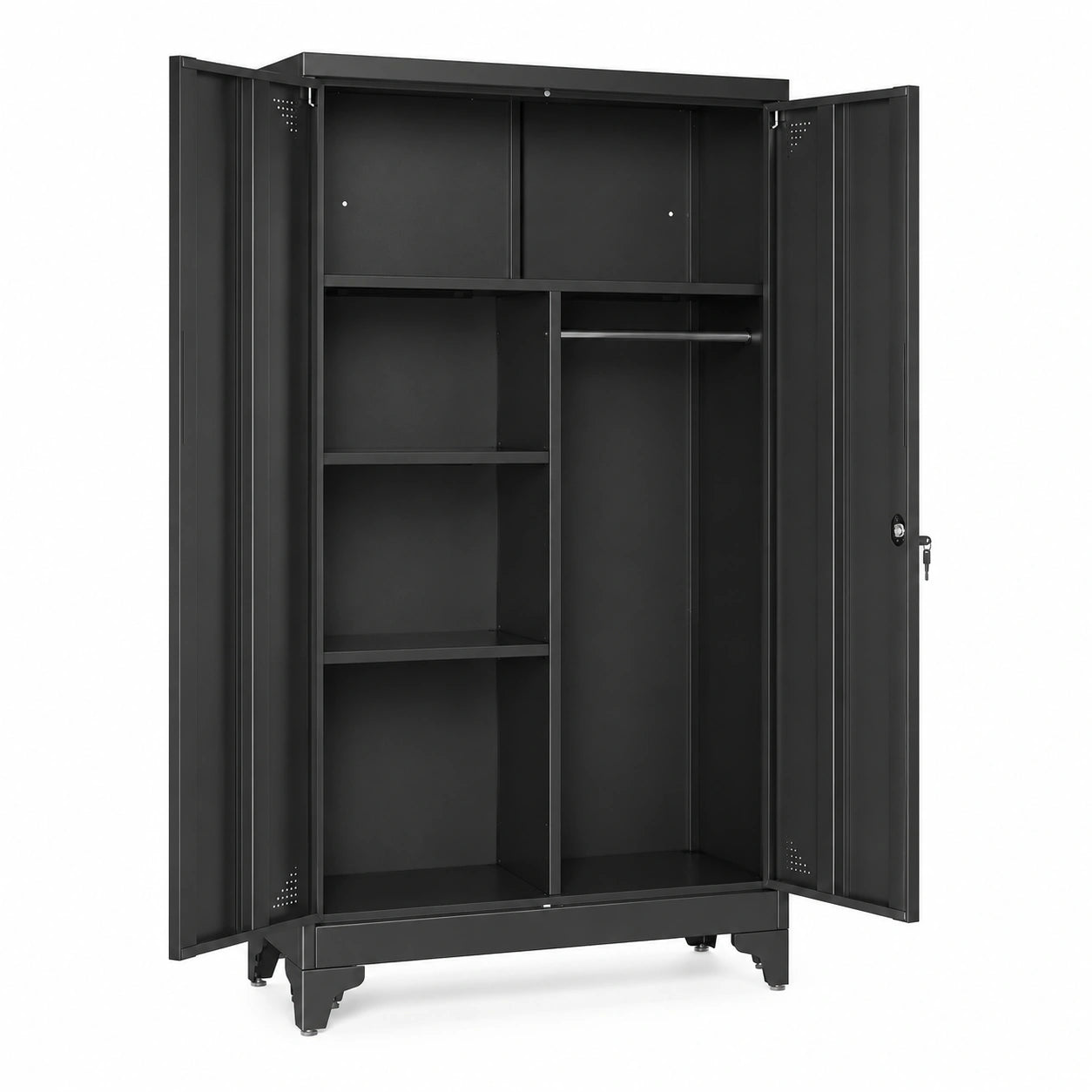 Mehrzweckschrank – 80 × 40 × 165 cm, mit mehreren Türen