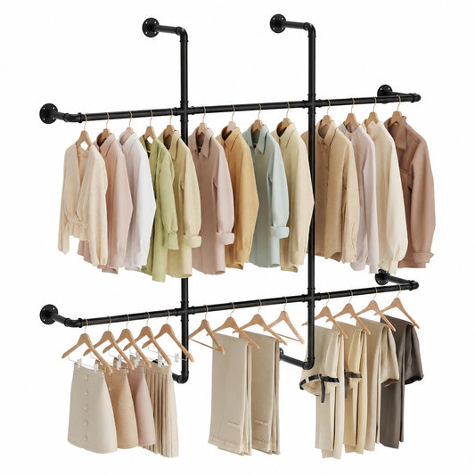 Kleiderschrank – Schwarz, für Schlafzimmer