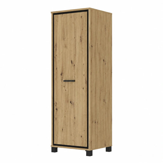 Schrank – 64 cm, Industriestil, aus Eichenholz und Holz, Artisan-Eiche und Schwarz